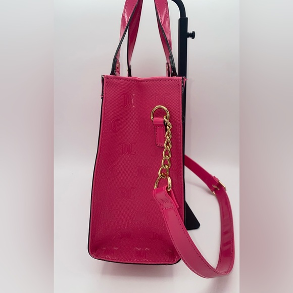 Juicy Couture Nailed it Tote Crossbody Bag and Wallet Hot Pink - Picture 5 of 12